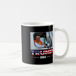 Donald Trump Rides In Garge Truck 1 Coffee Mug