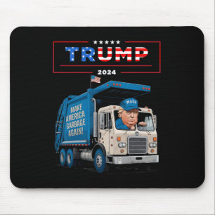 Donald Trump Rides In Garge Truck Shirt Garge For  Mouse Pad