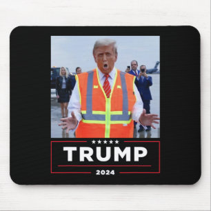 Donald Trump Rides In Garge Truck Shirt Garge Tee  Mouse Pad