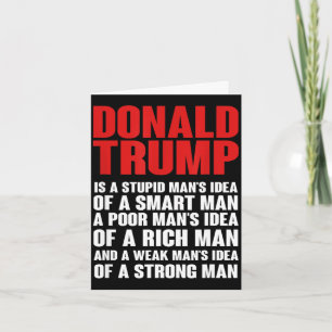 Donald trump ridicule tshirt- he is not presidentD Card