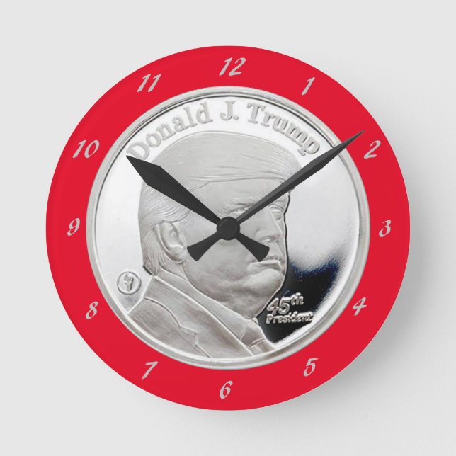 DONALD TRUMP ROUND CLOCK (Front)