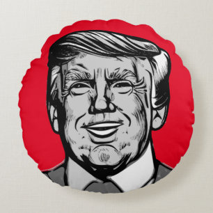 DONALD TRUMP ROUND CUSHION