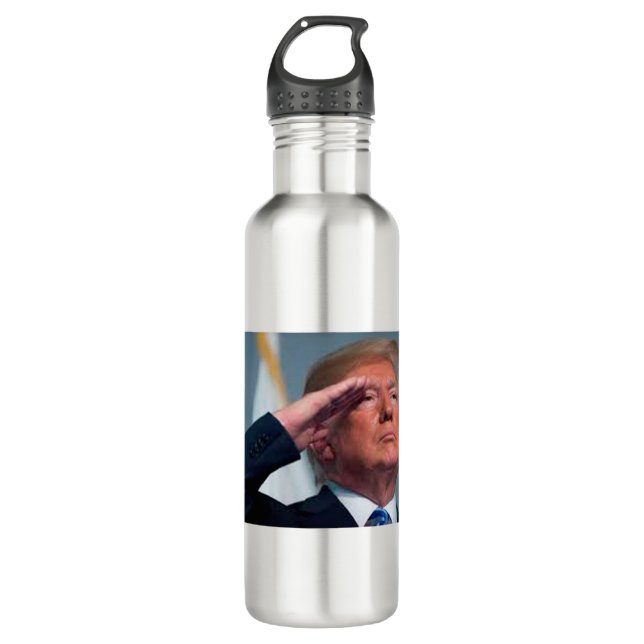 Donald Trump Salutes 710 Ml Water Bottle (Front)