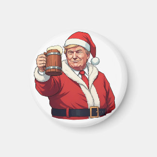 Donald Trump Santa Claus Merry Christmas Magnet