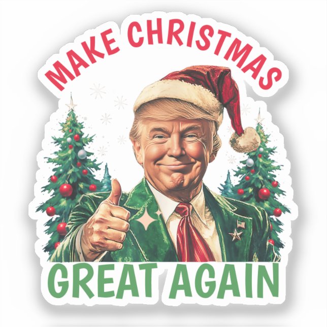 Donald Trump Santa hat Make Christmas Great Again (Front)