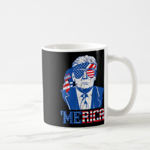 Donald Trump Shirt Merica Trump Sungl Us Flag 4th Coffee Mug