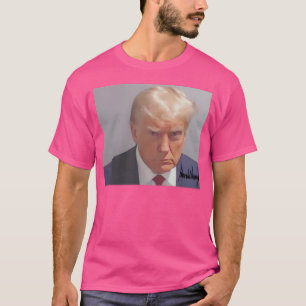 Donald Trump Signed Mugshot Design - Bold And Icon T-Shirt