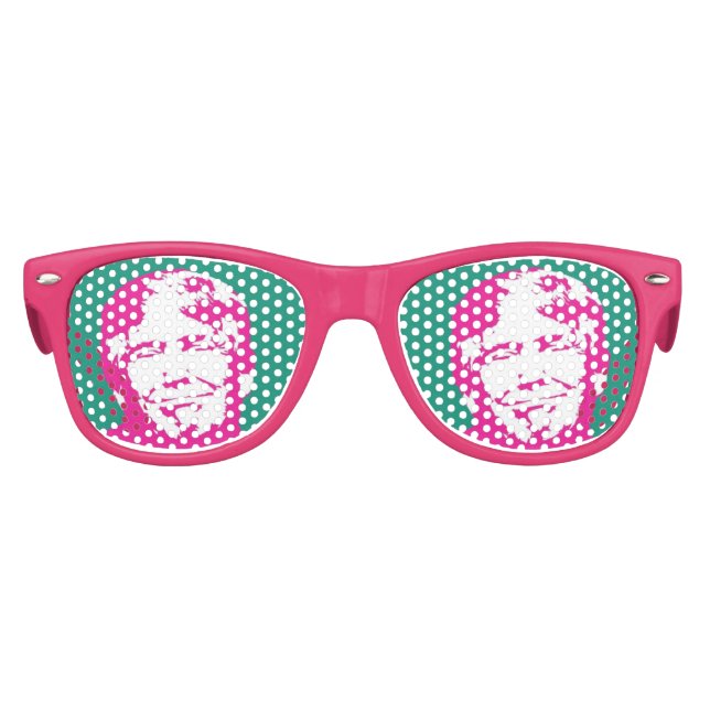 DONALD TRUMP SMILE NOVELTY FUNNY Party Sunglasses (Front)