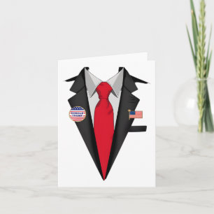 Donald Trump Suit And Tie Halloween Costume  Card