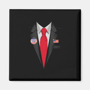 Donald Trump Suit And Tie Halloween Costume  Magnet