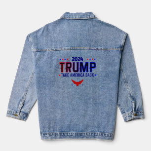 Donald Trump Take America Back Election Denim Jacket