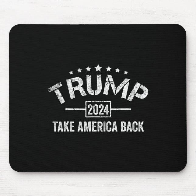 Donald Trump Take America Byck 4th Of July Electio Mouse Pad (Front)