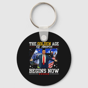 Donald Trump The Golden Age Of America Begins Righ Key Ring