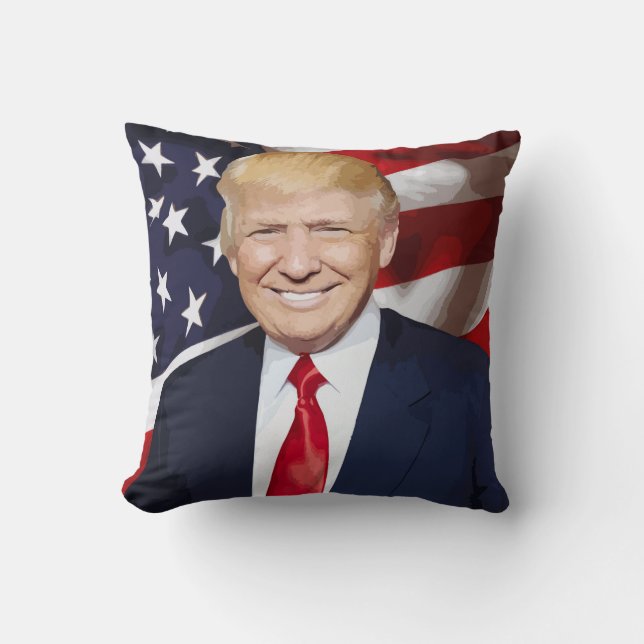DONALD TRUMP THROW PILLOW (Front)