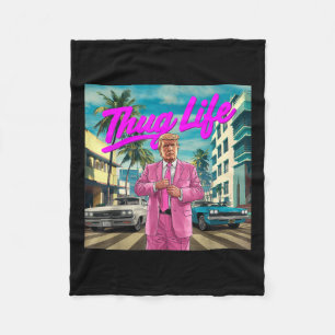 Donald Trump Thug Life, Republican Gifts, Election Fleece Blanket