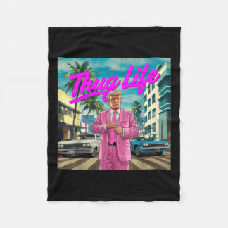Donald Trump Thug Life, Republican Gifts, Election Fleece Blanket