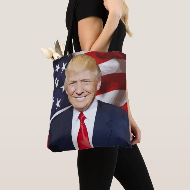 DONALD TRUMP TOTE PURSE  BAG (Close Up)