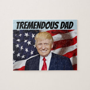 DONALD TRUMP TREMENDOUS DAD JIGSAW PUZZLE