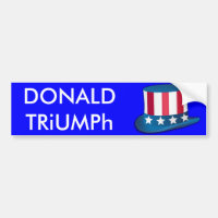 Donald Trump, Triumph Uncle Sam Hat USA Sticker