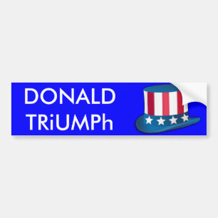 Donald Trump, Triumph Uncle Sam Hat USA Sticker