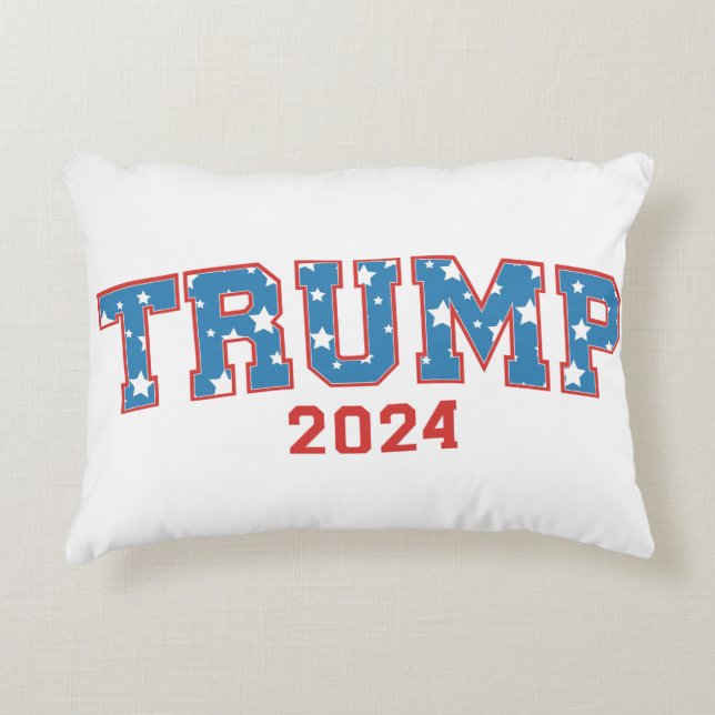 Donald Trump  - Trump 2024 Keep America Great Decorative Cushion (Front)
