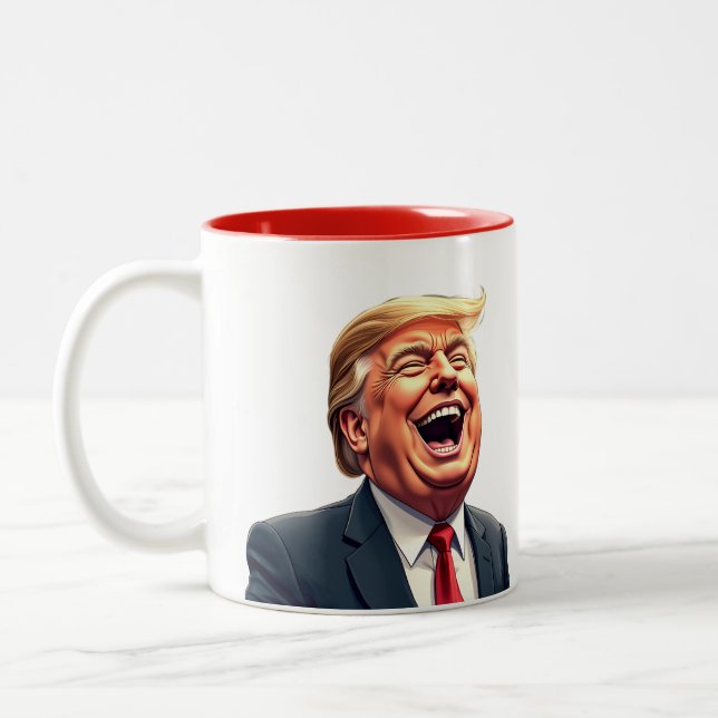 Donald Trump  Two-Tone Coffee Mug (Left)