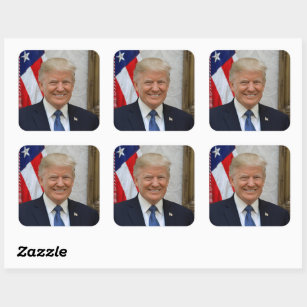 Donald Trump US President White House MAGA 2024  Square Sticker