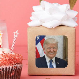 Donald Trump US President White House MAGA 2024 Square Sticker