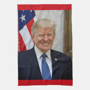 Donald Trump US President White House MAGA 2024 Tea Towel