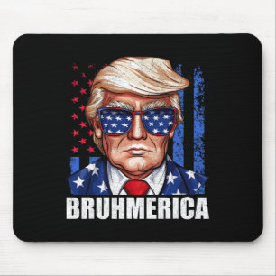 Donald Trump Usa American Flag Funny Distressed Mouse Pad
