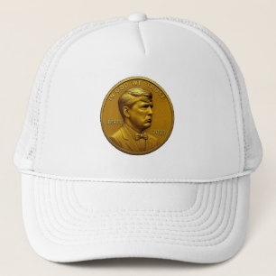 donald trump USA Coin 1 Cent America United States Trucker Hat