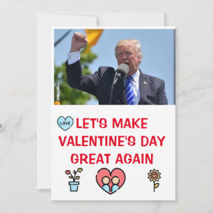 donald trump valentines day  FUNNY Holiday Card