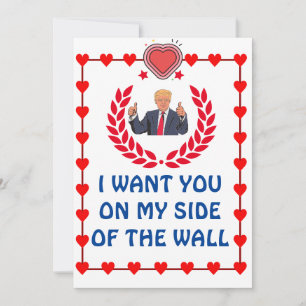 donald trump valentines day FUNNY Holiday Card