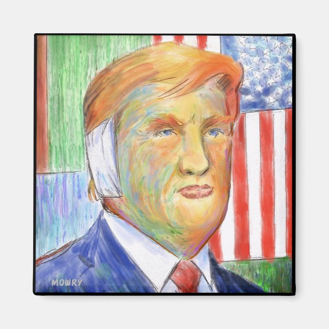 Donald Trump Van Gogh Magnet (Front)