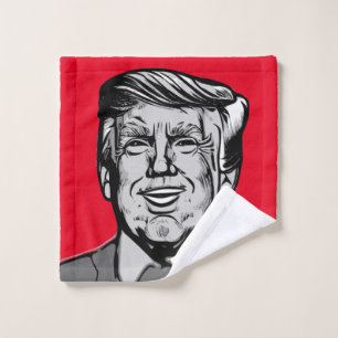 DONALD TRUMP WASH CLOTH