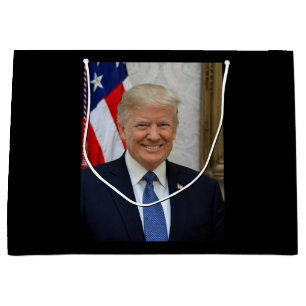 Donald Trump White House President Portrait Large Gift Bag