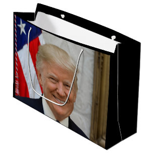 Donald Trump White House President Portrait Large Gift Bag
