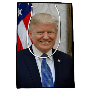Donald Trump White House President Portrait Medium Gift Bag