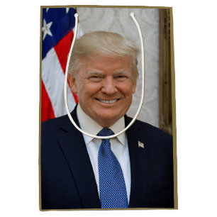 Donald Trump White House President Portrait Medium Gift Bag