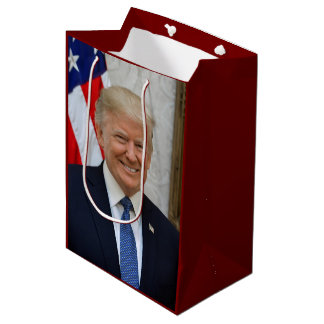 Donald Trump White House President Portrait Medium Gift Bag