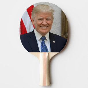 Donald Trump White House President Portrait Ping P Ping Pong Paddle