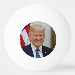 Donald Trump White House President Portrait Ping P Pong Ball