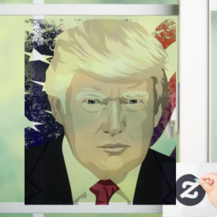 DONALD TRUMP WINDOW CLING