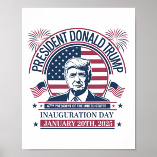 Donald Trump Wins 47th President - 2024 Potus Inau Poster