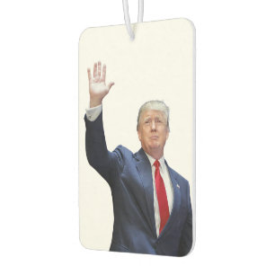 Donald Trump With Red Tie Car Air Freshener