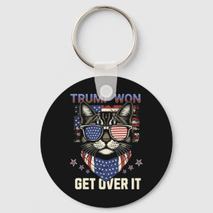 Donald Trump Won 2024 Election Cats For Trump Men  Key Ring