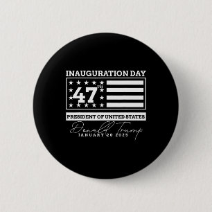 Donald Trump Won 2024 Election Inauguration Men Wo 6 Cm Round Badge