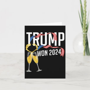 Donald Trump Won 2024 Election Inauguration Men Wo Card