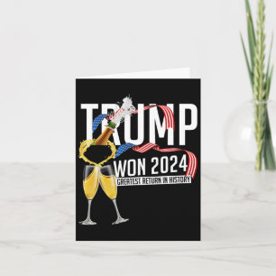 Donald Trump Won 2024 Election Inauguration Men Wo Card