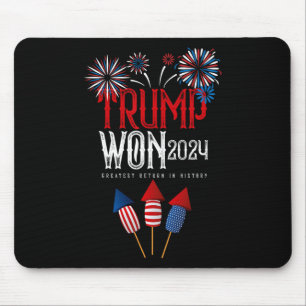 Donald Trump Won 2024 Election Inauguration Men Wo Mouse Pad